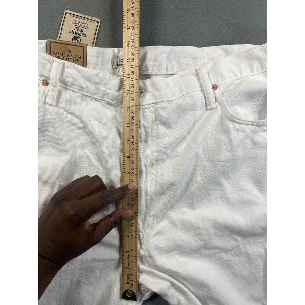 NEW Polo Ralph Lauren White Varick Slim Straight Jeans Men's size 44T/36 - Picture 9 of 11